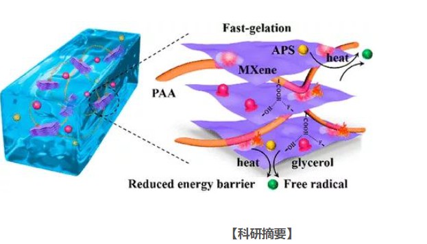 天富代理南京工业大学董晓臣《ACS Nano》MXene激活快速凝胶化：一种分子方法